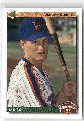 1992 UPPER DECK #65 JEROMY BURNITZ PITTSFIELD METS - Image 1 of 2