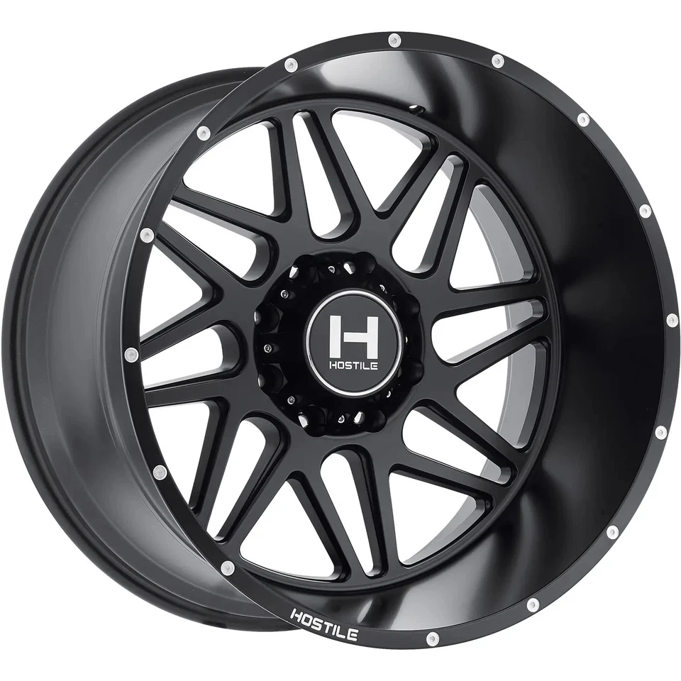 22x10 Black Wheel Hostile Sprocket H108 6x5.5 -25 Foto 1 de 3