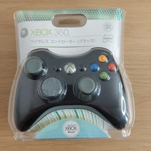 Official Xbox 360 Black Wireless Controller Japan Import Opened box Unused - Picture 1 of 17