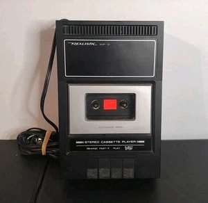Vintage Realistic Stereo Cassette Player SCP-3 14-617A Radio Shack Low Serial # - Picture 1 of 8