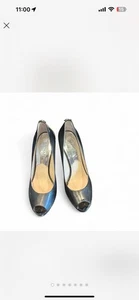 Michael Kors Black Patent Leather high Heels Pump Women’s Shoes Size 6.5 - Picture 1 of 7