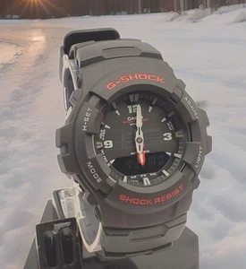 CASIO G-SHOCK G-100 ANALOG-DIGITAL ALARM ANTIMAGNETIC QUARTZ WATCH NEW BATTERY - Picture 1 of 10