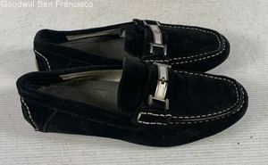 Calvin Klein Magnus Black Suede Round Toe Slip-On Loafer Mens Shoes Size 7.5 - Picture 1 of 6