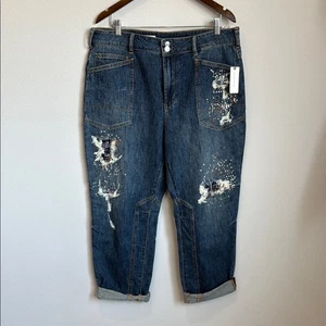 Pantalones de mezclilla adornados Pilcro The Wanderer talla 32 - Imagen 1 de 7