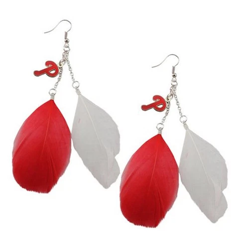 Philadelphia Phillies Feather Earrings Cover