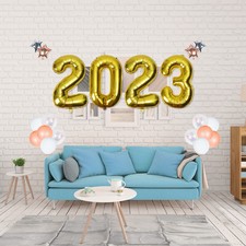 2023 Aluminum Foil Balloon New Year's Eve Party Balloon Emulsion Decorations Baby