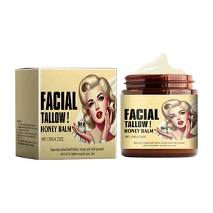 Bálsamo facial hidratante 4,23 oz carne sebo bálsamo facial miel cuidado de la piel crema pura - Imagen 1 de 12