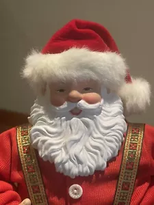 DANCING Swinging Santa Clause 1998 Christmas Fantasy VIDEO OF IT WORKING L@@k 👀 - Picture 1 of 8