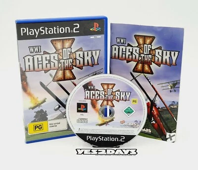 WWI ACES OF THE SKY Sony PlayStation 2 ps2 Game Complete w/ Manual & As New Disc - Image 1 of 4