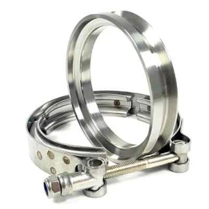 4.0" V-Band Flange w/ 4.21" Marmon Clamp for Borg Warner Turbo SX SX-E S200 S300 - Picture 1 of 4