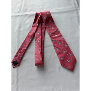 Vineyard Vines Crab Silk Tie Kids Necktie Novelty Print Coral Reef - Picture 1 of 5