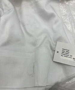Mojopanda Greenique 100% Organic Cotton White Duvet Cover 300TC 60”x84” Queen - Picture 1 of 3