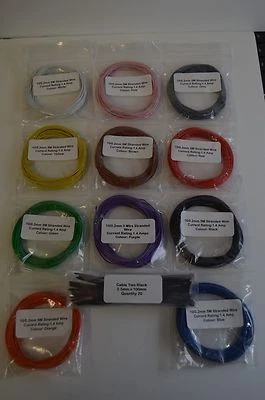 30 METERS OF OO-HO OR N GAUGE MODEL RAILWAY WIRE BRAND NEW & CABLE TIES - HORNBY - Image 1 of 4