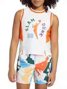 DSG Girls WNBA Slam Dunk Movement Tank Jersey Medium White - Picture 1 of 5