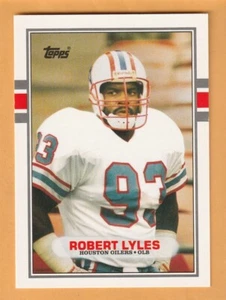 Robert Lyles Houston Oilers 1989 Topps Traded #130T TCU Horned Frogs 13N - Picture 1 of 2