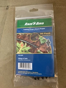 Rain Bird TP25/10PS Goof Tubo Non Filettato Terminale/Sigilla 1/4" Drip Plug 30 Pz - Foto 1 di 1