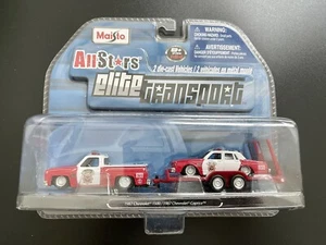 Maisto Elite Transport 87 Chevrolet 1500/ 87 Chevrolet Caprice Fire Truck/ Car - Picture 1 of 5