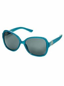 GUESS Factory GF0275 Designer Sunglasses Turquoise Blue/Smoke Grey Gradient 54mm