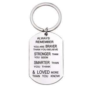 Always Remember You Are Always Are Braver Than You Believe Inspirational Jewelry - Picture 1 of 7