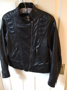 ebay leather biker jacket