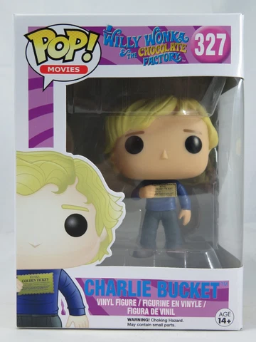 Movies Funko Pop - Charlie Bucket - Willy Wonka - No. 327 - Free Protector Cover