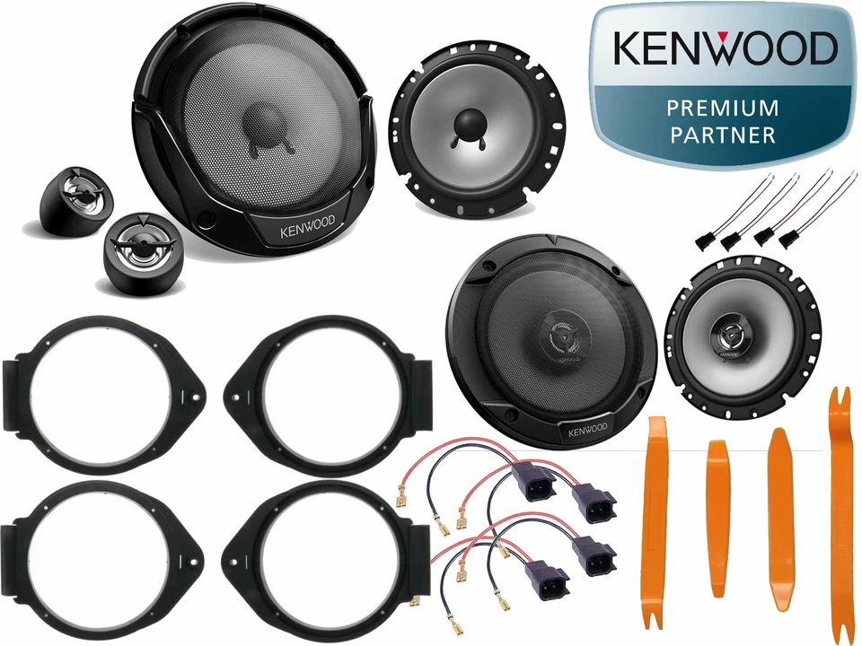 Kenwood KFC1766OAKVHAUS 300 W Koaxial System - Schwarz