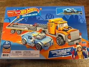 Mega Hot Wheels Building set Twinduction Hauler Pack 355 pcs NEW DAMAGED BOX - Picture 1 of 3