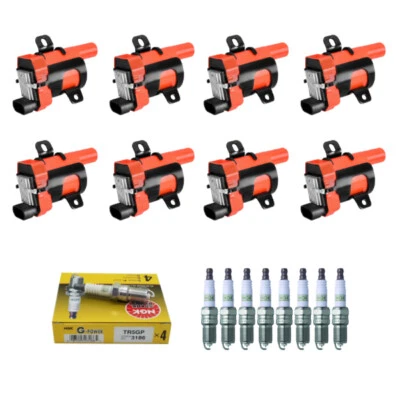 Nueva bobina de encendido de rendimiento y bujía NGK 4 PIEZAS para Cadillac Buick Chevy GMC Foto 1 de 4