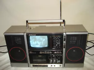 Vintage Emerson TV Boombox Combo with Detachable Speakers Working Please Read - Picture 1 of 8