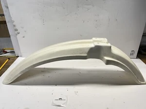 KAWASAKI KE100 KE 100 B 1992 WHITE FRONT FENDER OEM 35004-1072-6F - Picture 1 of 13