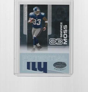 2007 LEAF CERTIFIED FOOTBALL CERTIFIED POTENTIAL SINORICE MOSS #CP-10 - Picture 1 of 1