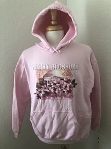 AMERIKA! HELLROSA GROSSE MÄDCHENKIRSCHBLÜTEN schwere Mischung™ Kapuzenpullover - Bild 1 von 18