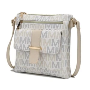 MKF Collection MKF-MU6420WH Jeni Signature Crossbody Bag by Mia K. - White - Picture 1 of 1