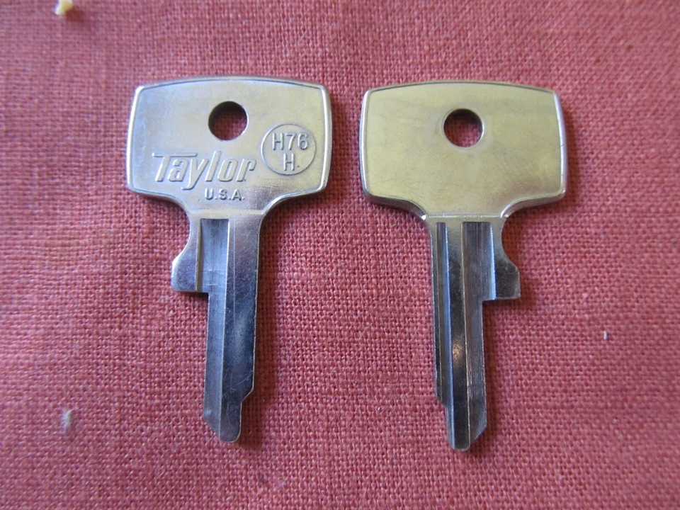 TAYLOR H76H Key Blanks for Vintage Honda Motorcycle, Set of 2