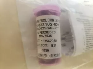 NEW-OPEN BOX, Amphenol, M39029/60-367, Circular MIL Spec Contacts PIN 8 GA - Picture 1 of 4