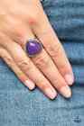Paparazzi STONE AGE ADMIRER purple ring