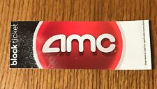 1 AMC Movie Theaters Black Movie Ticket. DOES NOT EXPIRE