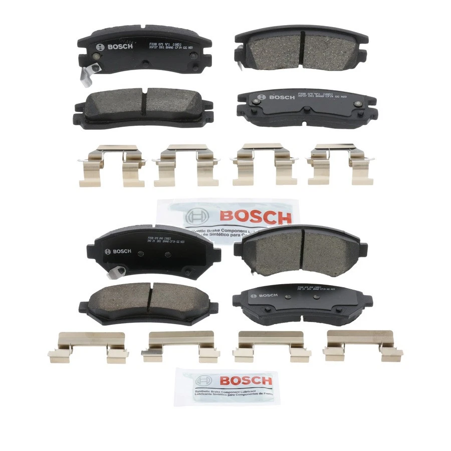 Комплект керамических тормозных колодок Bosch BC508 BC699 QuietCast передние задние - Изображение 1 из 4