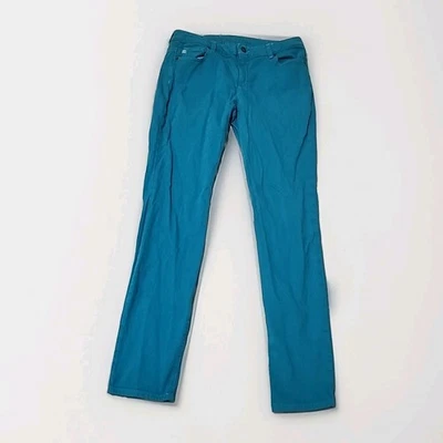 Pantalones de mezclilla Michael Kors MK 8 30x31 azul turquesa ajustados elásticos Foto 1 de 4