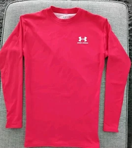 Under Armour Cold Gear Compression Top Long Sleeve Men’s Red Base Layer Size MD - Picture 1 of 5