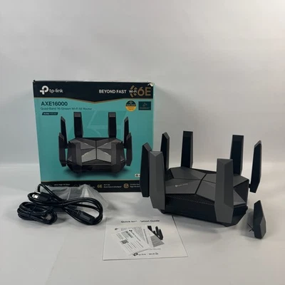 TP-LINK AXE16000 Quad-Band 7 Ports Wi-Fi 6E 10Gbps Gaming Router - Image 1 of 4