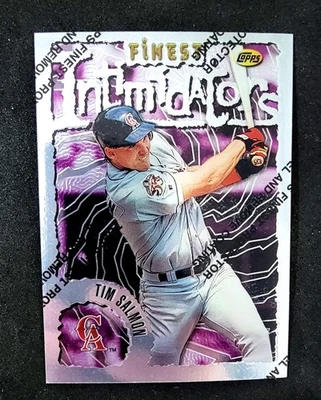 1996 Finest #22 Tim Salmon Uncommon Silver w/ coating Angels - Image 1 of 2