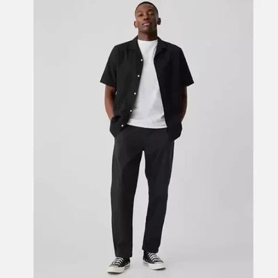 Calça GAP GapFlex Easy Essential preta tamanho grande elástica cintura RT$60 nova com etiquetas - Imagem 1 de 4