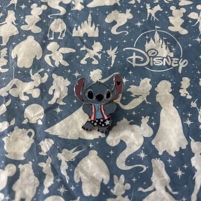 Disney Pin WDW 2024 Hidden Disney Stitch Holidays Fourth of July - Image 1 of 2