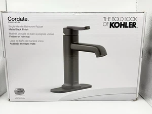 Kohler Cordate Single Handle Bathroom Faucet R30283-4D-BL. - Matte Black - Picture 1 of 12