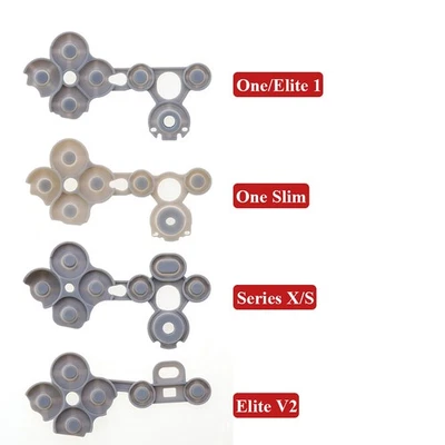 For Xbox ONE Series S/X Elite Slim Controller Conductive Rubber Button Pads ABXY - Image 1 of 4