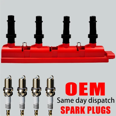 Bobina de encendido de alto rendimiento OEM y bujía 4X para Chevy Buick 1,4 L 55579072 Foto 1 de 4