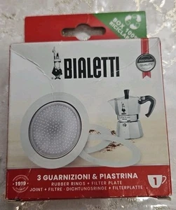 Repuestos, Incluye 3 Juntas y 1 Placa, Compatible con Moka Express, Fi... - Imagen 1 de 2