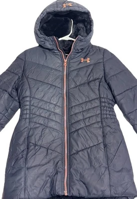 Parka de invierno Under Armour para niñas jóvenes Abrigo Tormenta Piel de sauce Forrado Cálido M Foto 1 de 4
