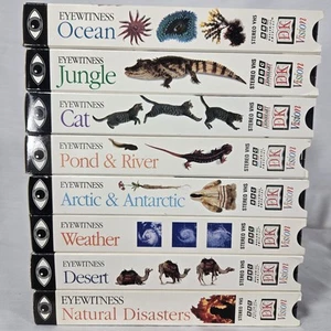 Lot Of 8 Eyewitness VHS 1990s Documentary Educational Homeschool Nature Science - Imagen 1 de 11